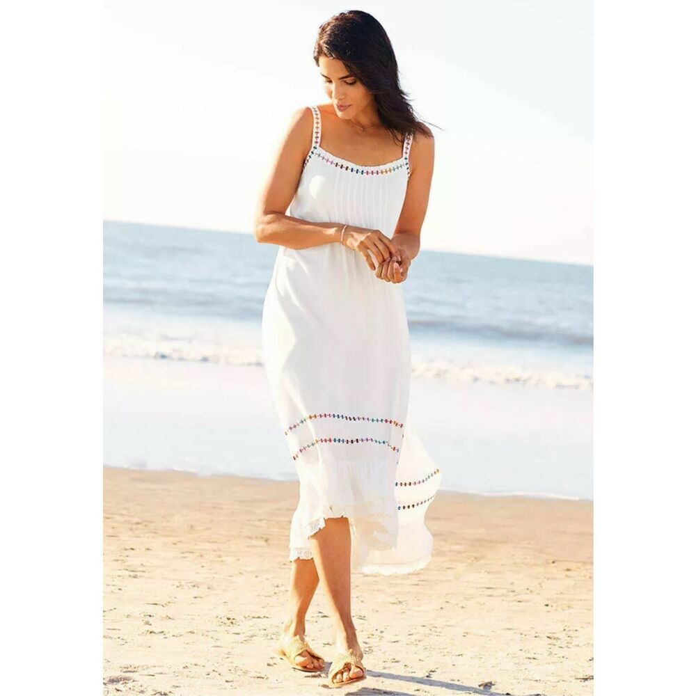 Matilda Jane Brilliant Daydream Adante Dress White Beach Size Large